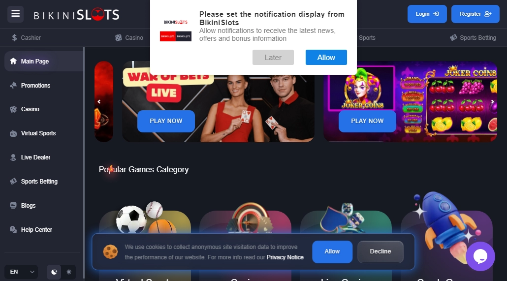 BikiniSlots Casino
